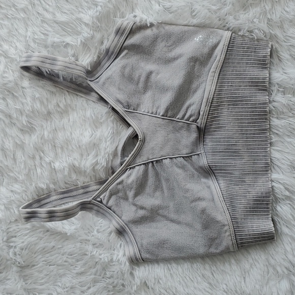 Free People Other - 17. Free People Scoop Neck Good Karma Bra Vintage Ice Grey